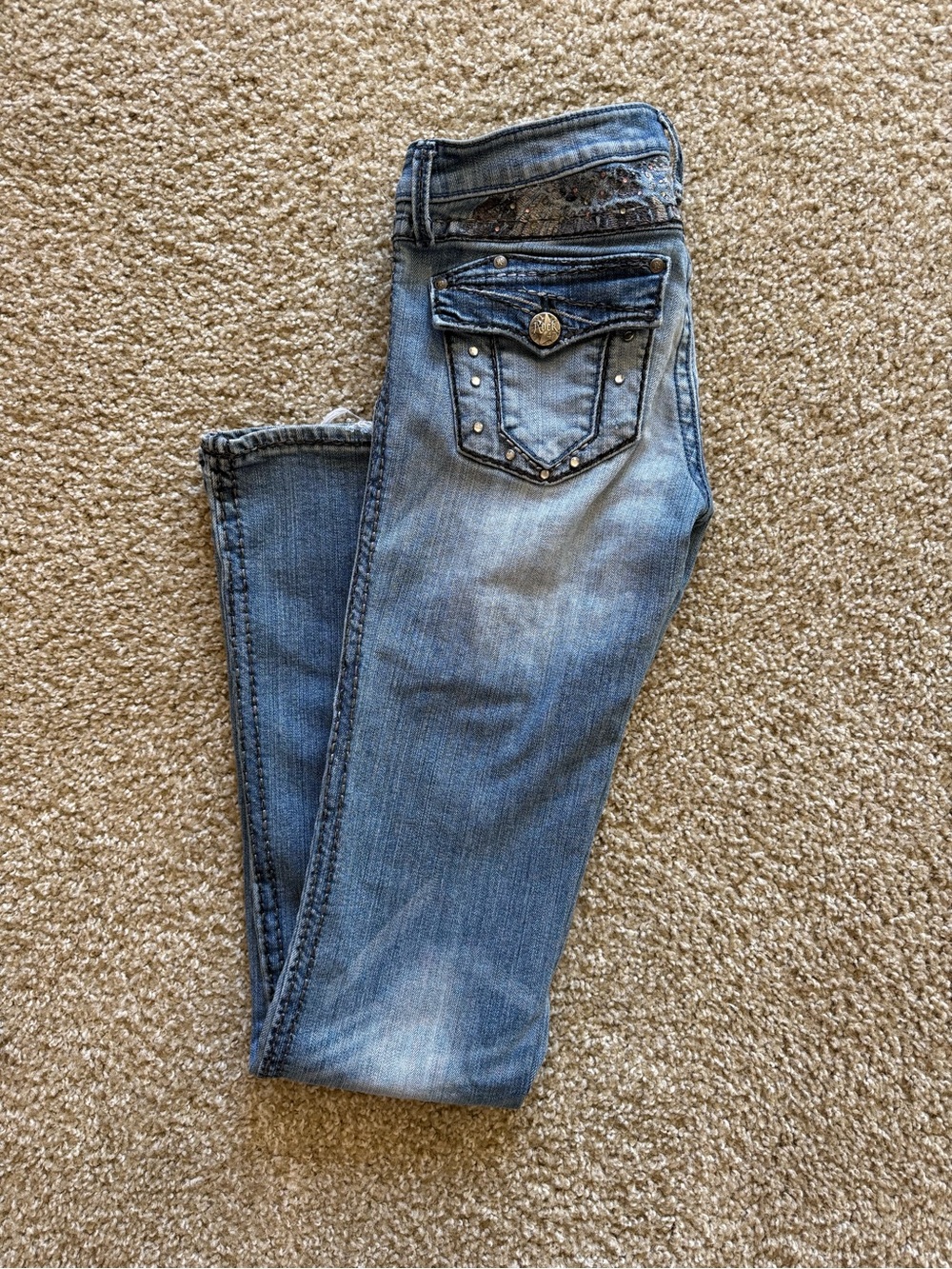 Y2K Rock 47 by Wrangler Ultra Low Rise Jeans